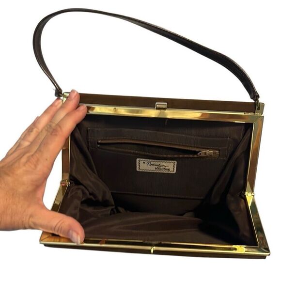 Vintage chocolate brown Naturalizer handbag - Picture 4 of 6